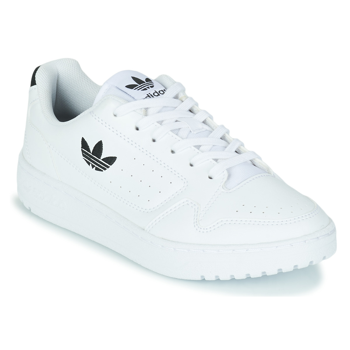 鞋子 儿童 球鞋基本款 Adidas Originals 阿迪达斯三叶草 NY 92 J 白色 / 黑色