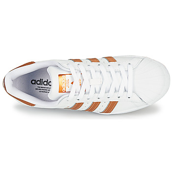 Adidas Originals 阿迪达斯三叶草 SUPERSTAR W 白色 / 古銅色