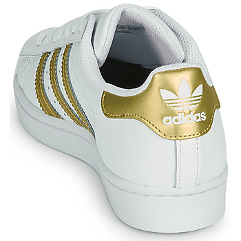 Adidas Originals 阿迪达斯三叶草 SUPERSTAR W 白色 / 金色