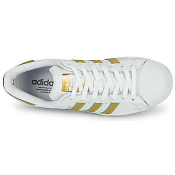Adidas Originals 阿迪达斯三叶草 SUPERSTAR W 白色 / 金色
