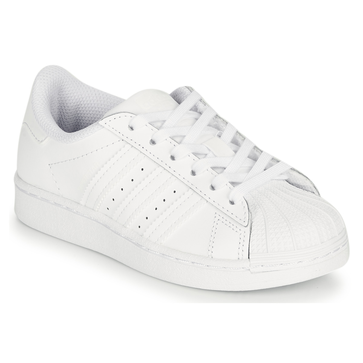 鞋子 儿童 球鞋基本款 Adidas Originals 阿迪达斯三叶草 SUPERSTAR C 白色