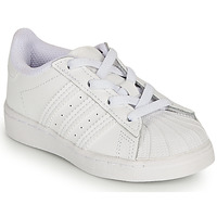 鞋子 儿童 球鞋基本款 Adidas Originals 阿迪达斯三叶草 SUPERSTAR EL I 白色 /  iridescent 