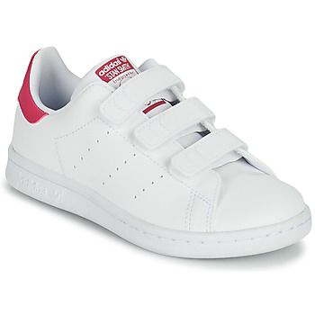 鞋子 女孩 球鞋基本款 Adidas Originals 阿迪达斯三叶草 STAN SMITH CF C SUSTAINABLE 白色 / 玫瑰色