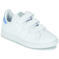 鞋子 女孩 球鞋基本款 Adidas Originals 阿迪达斯三叶草 STAN SMITH CF C SUSTAINABLE 白色 /  iridescent 