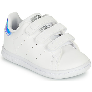 鞋子 女孩 球鞋基本款 Adidas Originals 阿迪达斯三叶草 STAN SMITH CF I SUSTAINABLE 白色 /  iridescent 