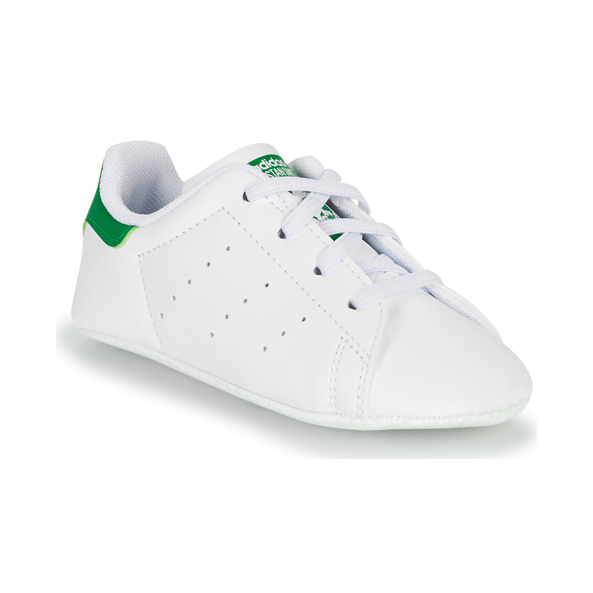 鞋子 儿童 球鞋基本款 Adidas Originals 阿迪达斯三叶草 STAN SMITH CRIB SUSTAINABLE 白色 / 绿色
