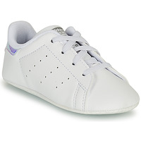 鞋子 女孩 球鞋基本款 Adidas Originals 阿迪达斯三叶草 STAN SMITH CRIB SUSTAINABLE 白色 / 银色