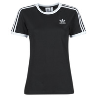衣服 女士 短袖体恤 Adidas Originals 阿迪达斯三叶草 3 STRIPES TEE 黑色