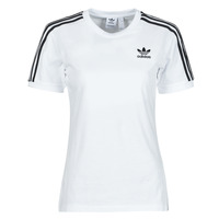 衣服 女士 短袖体恤 Adidas Originals 阿迪达斯三叶草 3 STRIPES TEE 白色