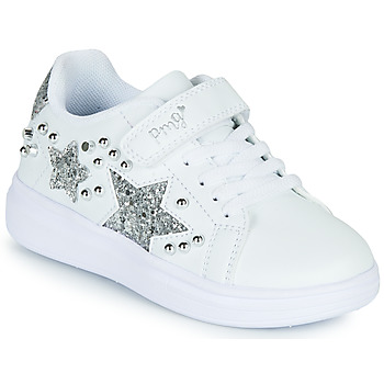 鞋子 女孩 球鞋基本款 Primigi NOLLA 白色 / 银灰色