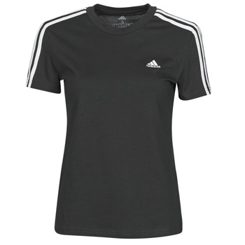 衣服 女士 短袖体恤 adidas Performance 阿迪达斯运动训练 W 3S T 黑色