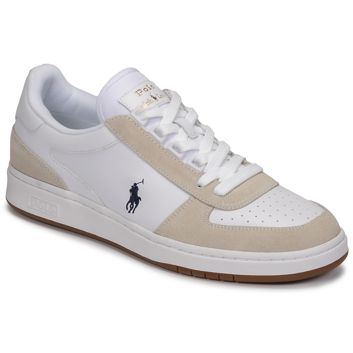 Polo Ralph Lauren POLO CRT PP-SNEAKERS-ATHLETIC SHOE 白色- Spartoo