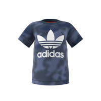衣服 男孩 短袖体恤 Adidas Originals 阿迪达斯三叶草 GN4116 蓝色