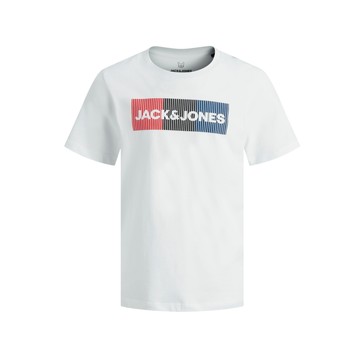 衣服 男孩 短袖体恤 Jack & Jones 杰克琼斯 JJECORP LOGO PLAY TEE 白色