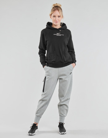 衣服 女士 厚裤子 Nike 耐克 NSTCH FLC ESSNTL HR PNT 灰色 / 黑色