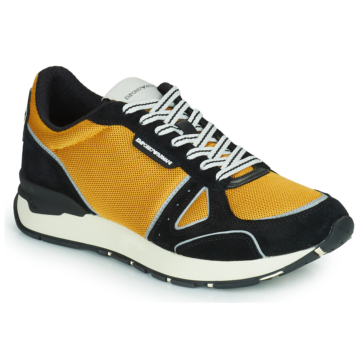 鞋子 男士 球鞋基本款 Emporio Armani TREMMA 黑色 / 黄色
