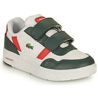 鞋子 儿童 球鞋基本款 Lacoste T-CLIP 0121 2 SUI 白色 / 绿色 / 红色