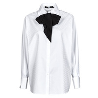 衣服 女士 衬衣/长袖衬衫 KARL LAGERFELD KL MONOGRAM POPLIN SHIRT 白色