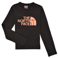 衣服 男孩 长袖T恤 The North Face 北面 EASY TEE LS 黑色