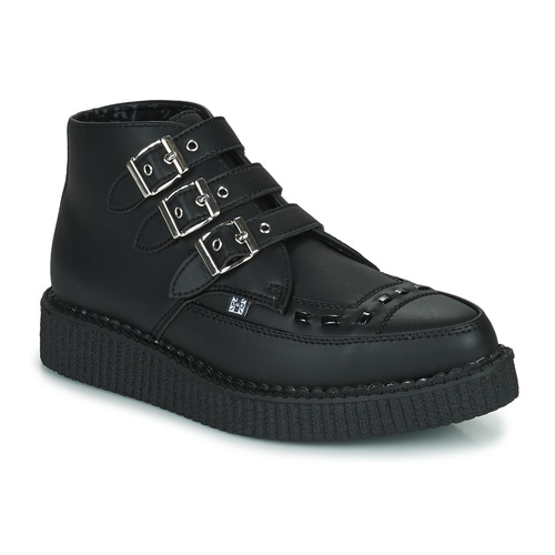 鞋子 短筒靴 TUK POINTED CREEPER 3 BUCKLE BOOT 黑色