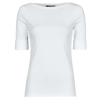 衣服 女士 长袖T恤 Lauren Ralph Lauren JUDY-ELBOW SLEEVE-KNIT 白色