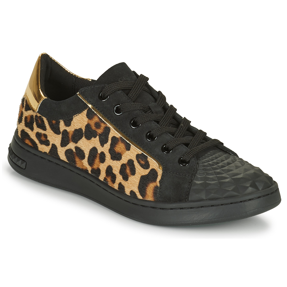 鞋子 女士 球鞋基本款 Geox 健乐士 JAYSEN 黑色 / Leopard