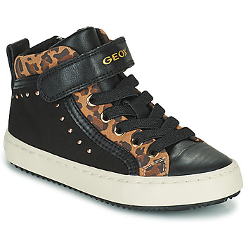 鞋子 女孩 高帮鞋 Geox 健乐士 KALISPERA 黑色 / Leopard