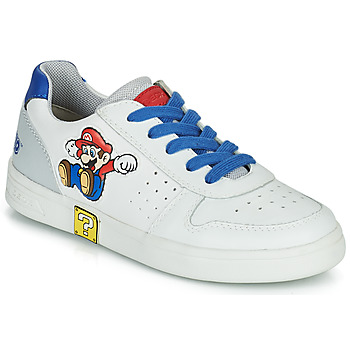 鞋子 男孩 球鞋基本款 Geox 健乐士 DJROCK 白色 / 蓝色