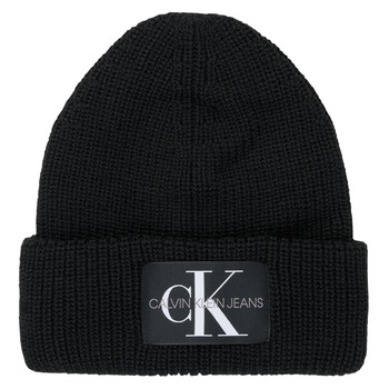 纺织配件 女士 毛线帽 Calvin Klein Jeans MONOGRAM BEANIE WL 黑色