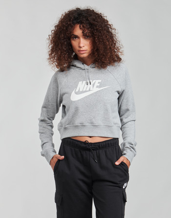 衣服 女士 卫衣 Nike 耐克 NIKE SPORTSWEAR ESSENTIAL 灰色 / 白色