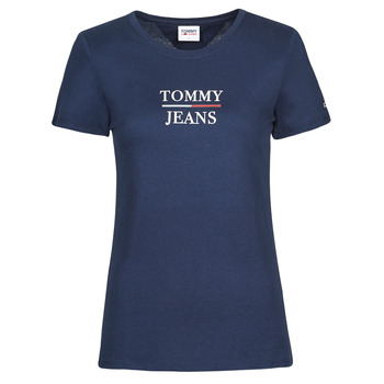 衣服 女士 短袖体恤 Tommy Jeans TJW SKINNY ESSENTIAL TOMMY T SS 海蓝色