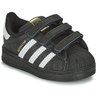 鞋子 儿童 球鞋基本款 Adidas Originals 阿迪达斯三叶草 SUPERSTAR CF I 黑色 / 白色