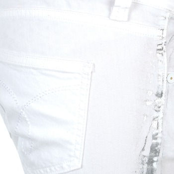 Calvin Klein Jeans JEAN BLANC BORDURE ARGENTEE 白色