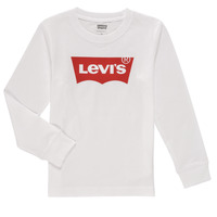衣服 男孩 长袖T恤 Levi's 李维斯 L/S BATWING TEE 白色