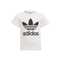 衣服 儿童 短袖体恤 Adidas Originals 阿迪达斯三叶草 FLORE 白色
