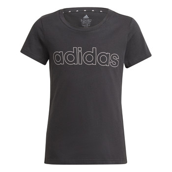 衣服 女孩 短袖体恤 adidas Performance 阿迪达斯运动训练 PLAKAT 黑色