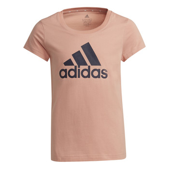 衣服 女孩 短袖体恤 adidas Performance 阿迪达斯运动训练 ALBERIC 玫瑰色