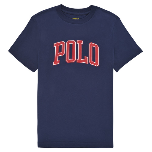 衣服 女孩 短袖体恤 Polo Ralph Lauren MALIKA 海蓝色
