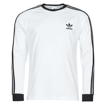 衣服 长袖T恤 Adidas Originals 阿迪达斯三叶草 3-STRIPES LS T 白色