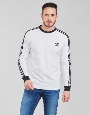 衣服 男士 长袖T恤 Adidas Originals 阿迪达斯三叶草 3-STRIPES LS T 白色