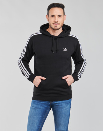 衣服 男士 卫衣 Adidas Originals 阿迪达斯三叶草 3-STRIPES HOODY 黑色