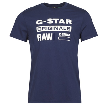 衣服 男士 短袖体恤 G-Star Raw GRAPHIC 8 R T SS 蓝色