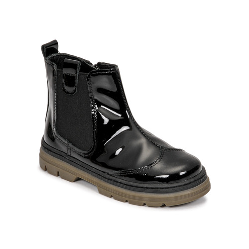鞋子 女孩 短筒靴 Citrouille et Compagnie PATATA 黑色 / 漆皮