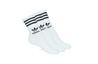 配件 High socks Adidas Originals 阿迪达斯三叶草 MID CUT CRW X 3 白色