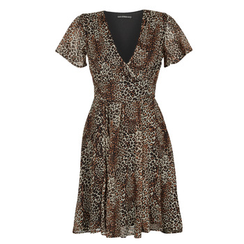 衣服 女士 短裙 Guess LAVINIA DRESS Leopard
