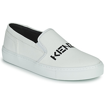 鞋子 女士 平底鞋 Kenzo K-SKATE SLIP-ON KENZO LOGO 白色
