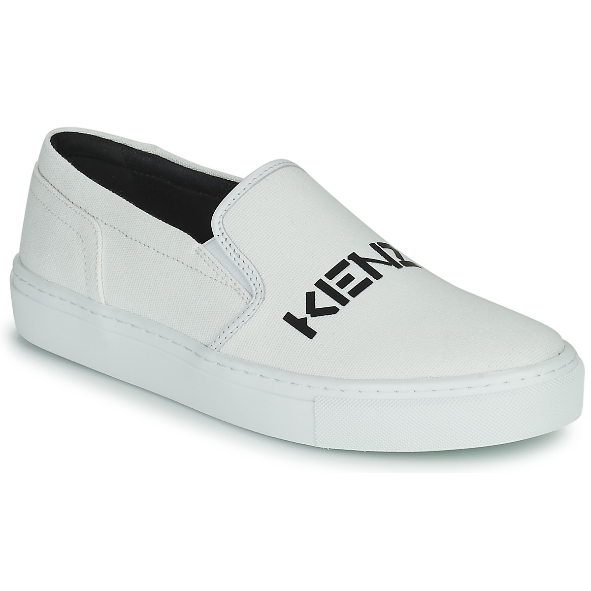 鞋子 女士 平底鞋 Kenzo K-SKATE SLIP-ON KENZO LOGO 白色