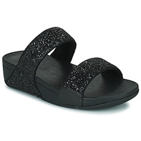 鞋子 女士 休闲凉拖/沙滩鞋 FitFlop Lulu Slide - Glitter 黑色