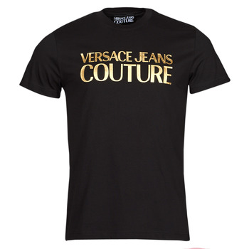 衣服 男士 短袖体恤 Versace Jeans 72GAHT01 黑色 / 金色