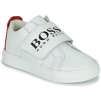 鞋子 男孩 球鞋基本款 BOSS J09168 白色